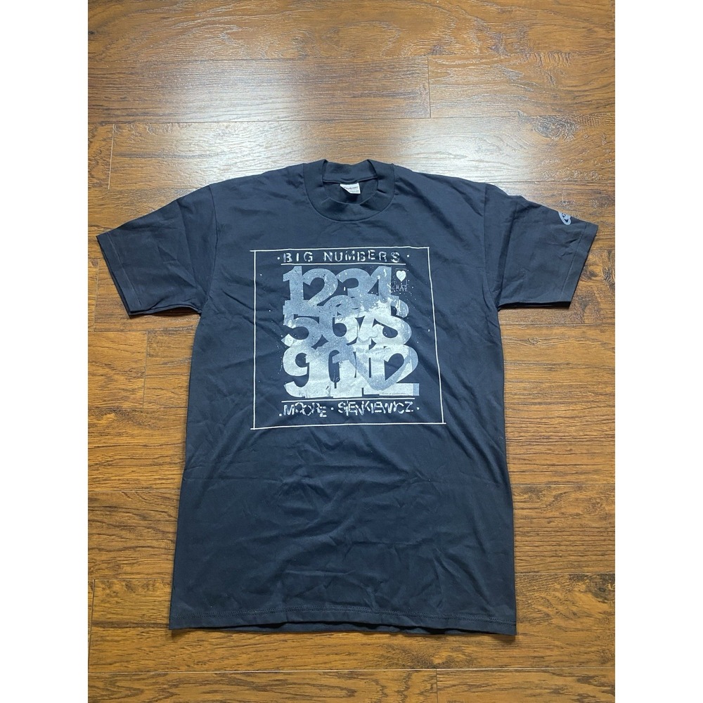 Vintage 1990 Big Numbers Alan Moore‎ Bill Sienkiewicz T-Shirt Black Large L USA